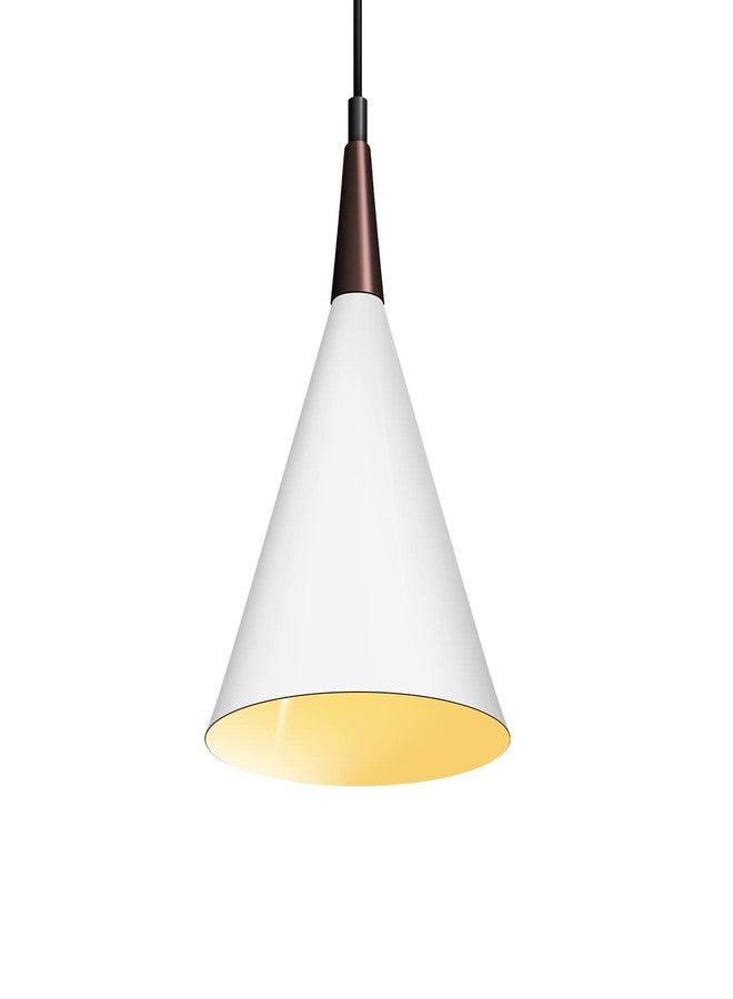 wipro BeuHome Pendant Light BP04 | Premium Indoor Decorative Light with Contemporary Sleek Design | Hanging Light for Living Room, Dining | E27 (Matte White) - Image 1